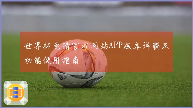 世界杯竞猜官方网站APP版本详解及功能使用指南